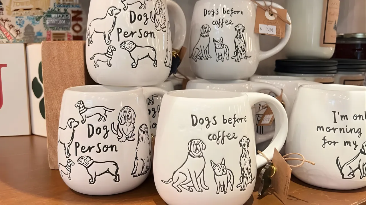 Dog Person” and Dogs Before Coffee Ceramic Mug Set